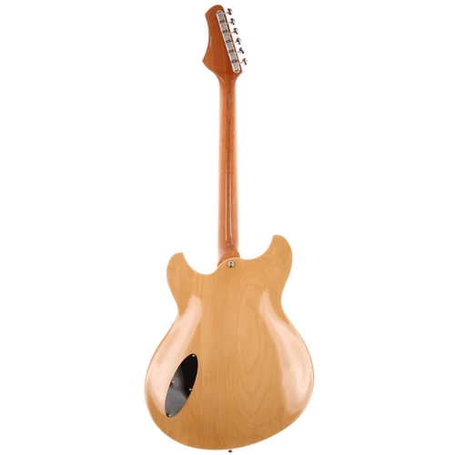 666 - 2020 Rivolta by Novo Regata semi-hollow body electric guitar; Body: natural finish; Neck: good; Fret... 