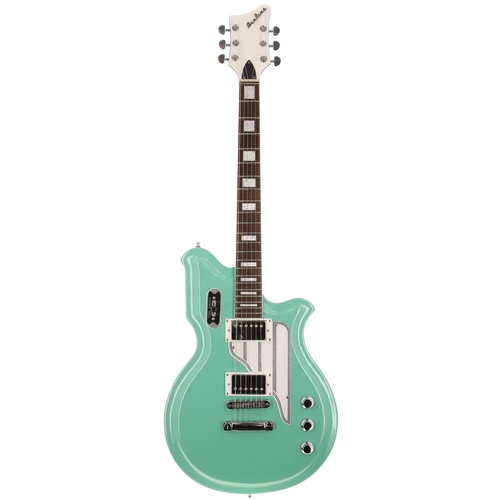 707 - 2017 Airline Map STD electric guitar; Body: surf green finished tone chambered body; Neck: good; Fre... 