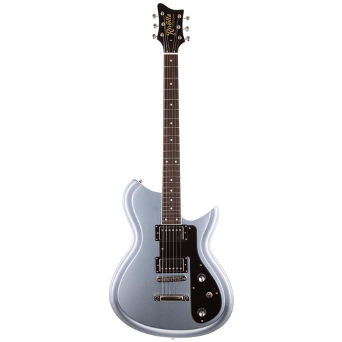 667 - 2022 Rivolta by Novo Combinata electric guitar, made in Korea; Body: blue sparkle finish; Neck: good... 