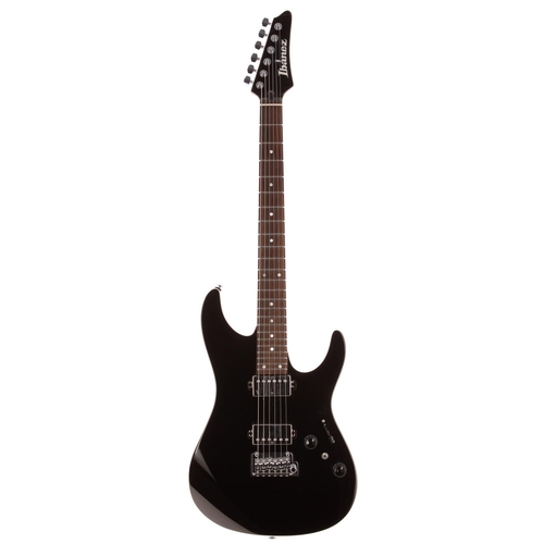 578 - 2022 Ibanez Premium AZ42P1 electric guitar, made in Indonesia; Body: black gloss finish; Neck: roast... 