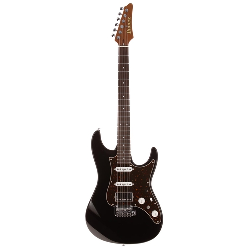 579 - 2021 Ibanez Prestige AZ2204N-BK electric guitar, made in Japan; Body: black gloss finish; Neck: roas... 