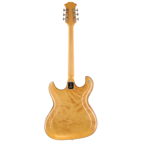 672 - 1964 Burns TR-2 electric guitar, made in England; Body: natural maple, light dings and marks, damage... 