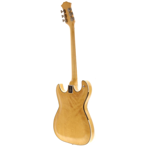 672 - 1964 Burns TR-2 electric guitar, made in England; Body: natural maple, light dings and marks, damage... 