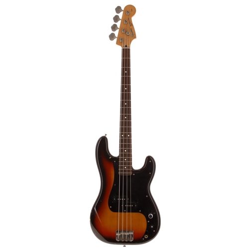 754 - Squier by Fender Silver Series Precision Bass guitar, made in Japan (1993-1994); Body: three-tone su... 