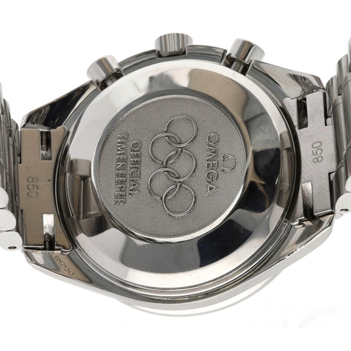 407 - Omega Speedmaster Olympic Edition Chronograph automatic stainless steel gentleman's wristwatch, refe... 