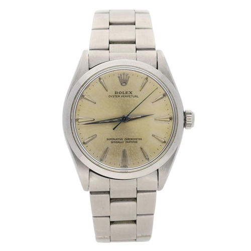 438 - Rolex Oyster Perpetual Chronometer stainless steel gentleman's wristwatch, reference no. 6564, seria... 