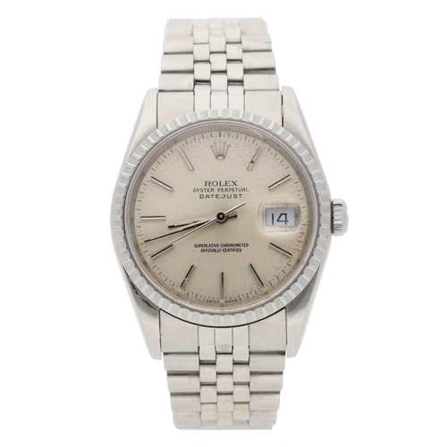 462 - Rolex Oyster Perpetual Datejust stainless steel gentleman's wristwatch, reference no. 16220, serial ... 