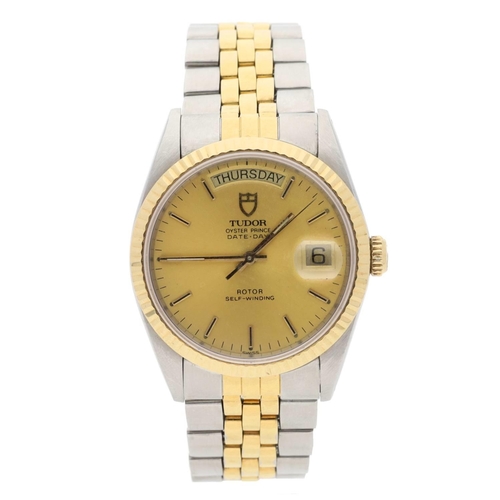 463 - Tudor Oyster Prince Date-Day Rotor Self-Winding gold and stainless steel gentleman's wristwatch, ref... 