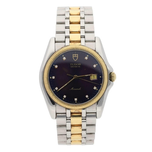 464 - Tudor Geneve Monarch gold and stainless steel gentleman's wristwatch, reference no.  15633, case no.... 