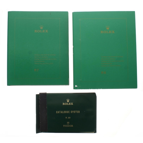 831 - Rolex - Rolex Catalogue Oyster R.20 Tudor parts catalogue within a branded green vinyl ring binder; ... 