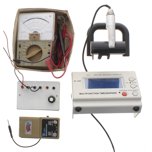 841 - WeiShi Multifunction Timegrapher, no. 1000, with user manual; together with a Hills HT-780 Multimete... 