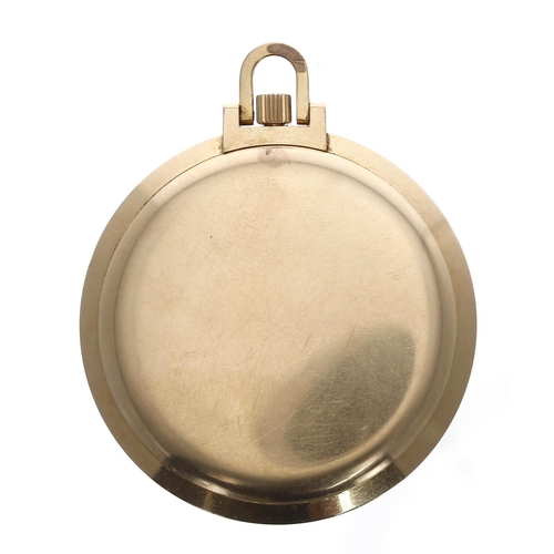 1041 - Longines - 18ct dress pocket watch, serial no. 13802652, circa 1966, signed cal. 428 17 jewel moveme... 