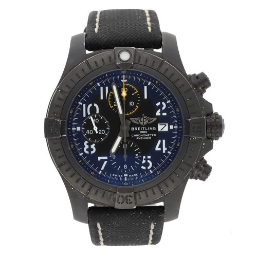 504 - Breitling Avenger Chronograph 45 Night Mission Chronometre DLC-coated titanium automatic gentleman's... 