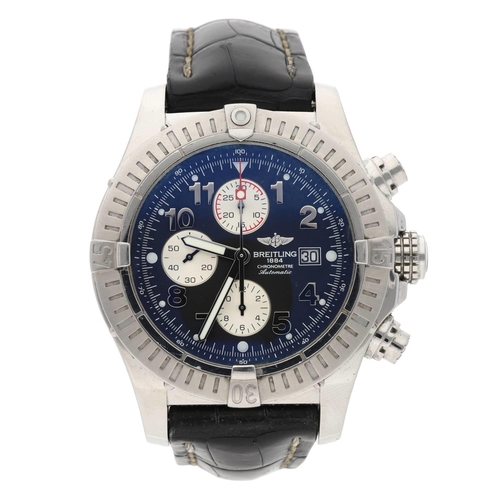 507 - Breitling Super Avenger Chronometre Chronograph automatic stainless steel gentleman's wristwatch, re... 