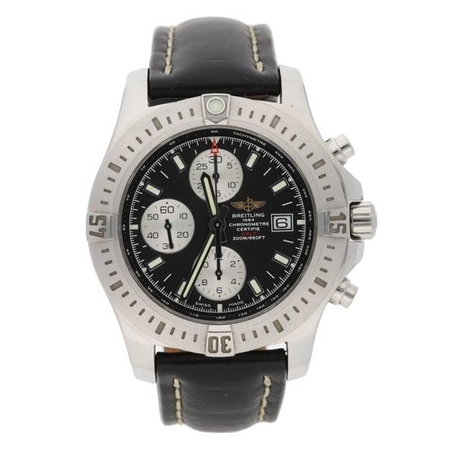 517 - Breitling Colt Chronometre Chronograph automatic stainless steel gentleman's wristwatch, reference n... 