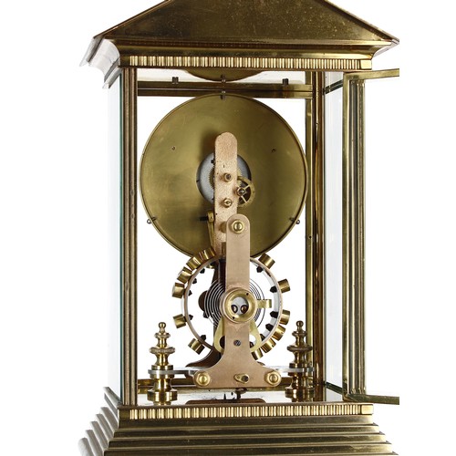 1230 - Good Eureka 'La Madeleine' electric four glass mantel clock, the 4.5