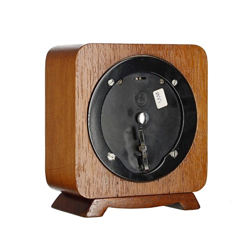 2518 - Small mahogany mantel clock, the 3.5