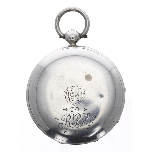 1046 - George Cox, Whitehaven - early Victorian silver fusee lever pocket watch, London 1845, signed moveme... 