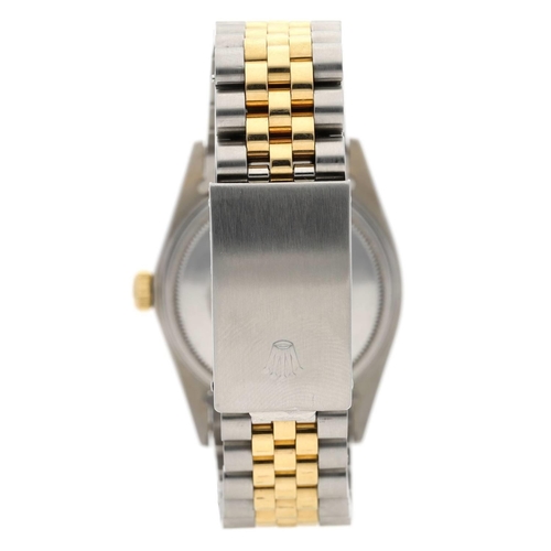 441 - Rolex Oyster Perpetual Datejust gold and stainless steel gentleman's wristwatch, reference no. 16013... 