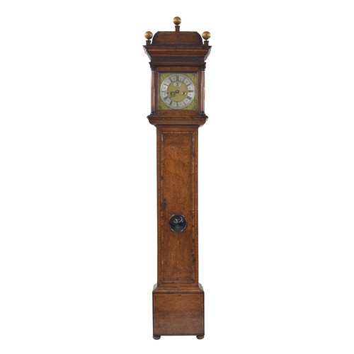 1820 - Good seaweed marquetry eight day longcase clock with five pillar movement, the 11