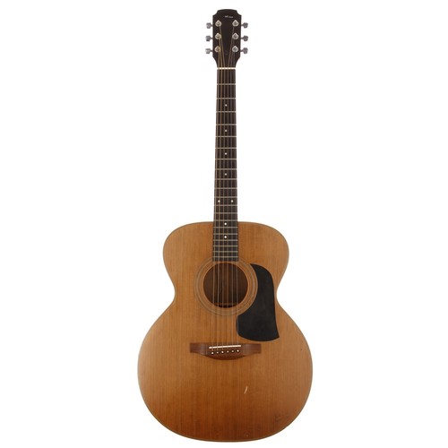 723 - Matthew Carter (Elysian) MC0326 acoustic guitar, made in England; Back and sides: walnut, dings and ... 