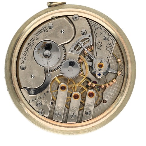 916 - Elgin National Watch Co. lever set nickel cased pocket watch, circa 1891, serial no. 4470680, signed... 