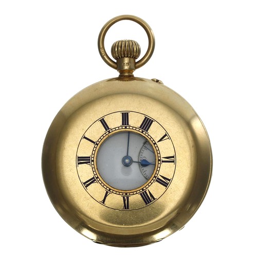 995 - Goldsmiths & Silversmiths Company Ltd - 18ct half hunter lever pocket watch, London 1909, the gi... 