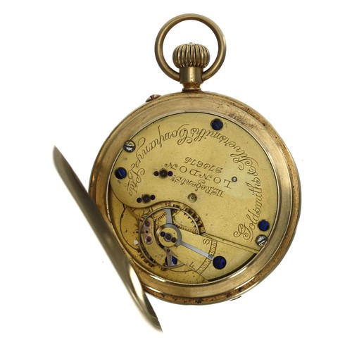 995 - Goldsmiths & Silversmiths Company Ltd - 18ct half hunter lever pocket watch, London 1909, the gi... 