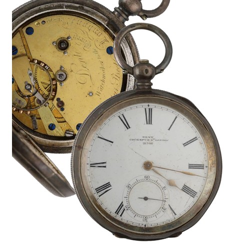 997 - Dent - silver pocket chronometer, gilt three quarter plate signed Dent Watch Maker to the Queen, 33 ... 