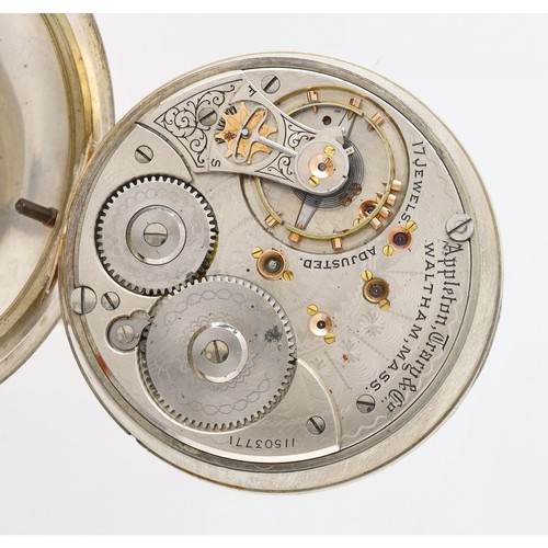 913 - American Waltham 'Appleton Tracy & Co.' lever set pocket watch, circa 1902, serial no. 11503771,... 