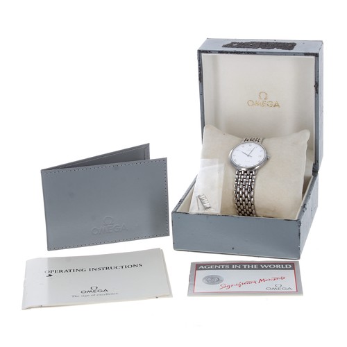 404 - Omega De Ville stainless steel gentleman's wristwatch, serial no. 54474xxx, circa 1991, circular whi... 