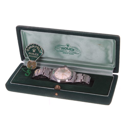 448 - Rolex Oyster Speedking Precision stainless steel mid-size wristwatch, reference no. 6430, serial no.... 