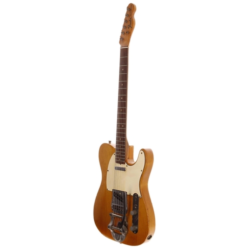 359 - 1968 Fender Telecaster Bigsby electric guitar, made in USA; Body: natural, original finish stripped ... 