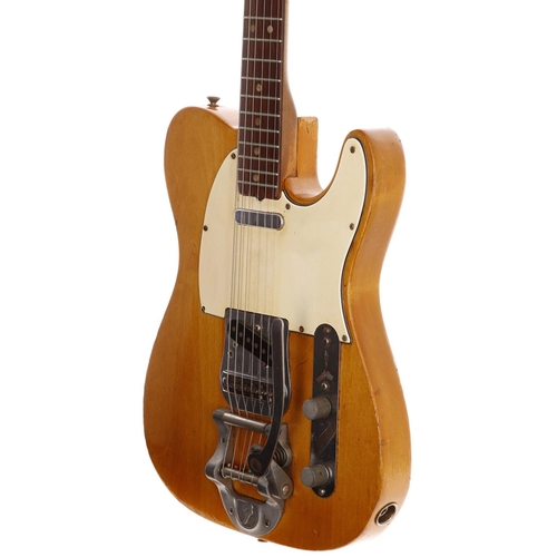 359 - 1968 Fender Telecaster Bigsby electric guitar, made in USA; Body: natural, original finish stripped ... 