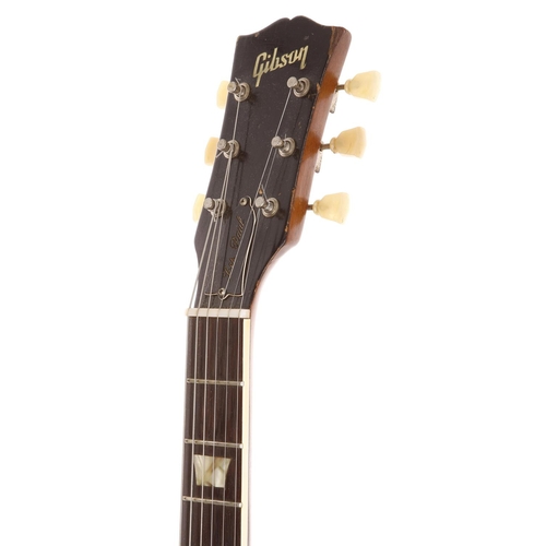 437 - 1952 Gibson Les Paul Model electric guitar, made in USA; Body: gold top finish upon natural mahogany... 