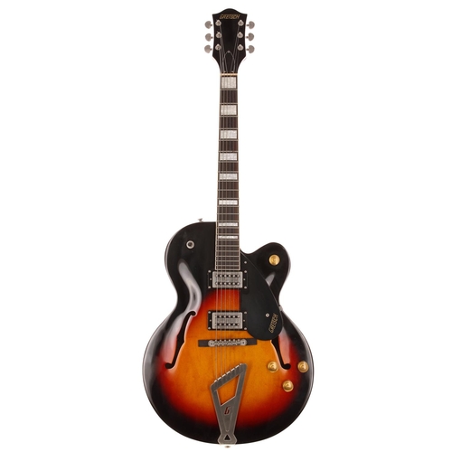 615 - 2015 Gretsch Streamliner G2420 hollow body electric guitar, made in Indonesia; Body: three-tone sunb... 