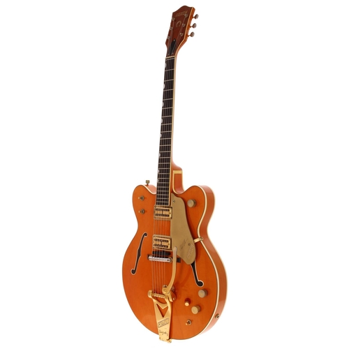 616 - Gretsch 6120 DC Chet Atkins electric guitar, made in USA, circa 1963; Body: western orange finish in... 