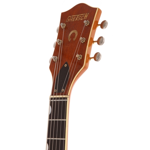 616 - Gretsch 6120 DC Chet Atkins electric guitar, made in USA, circa 1963; Body: western orange finish in... 