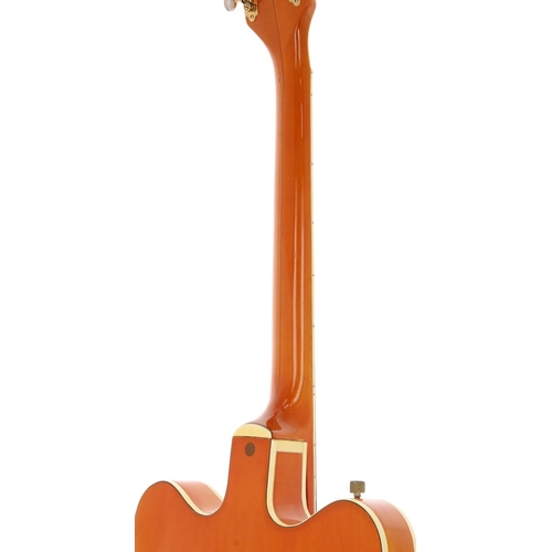 616 - Gretsch 6120 DC Chet Atkins electric guitar, made in USA, circa 1963; Body: western orange finish in... 