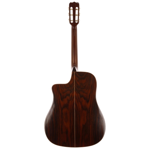 547 - 1970s Eko El Gaucho acoustic guitar, made in Italy; Back and sides: rosewood, light surface dings an... 