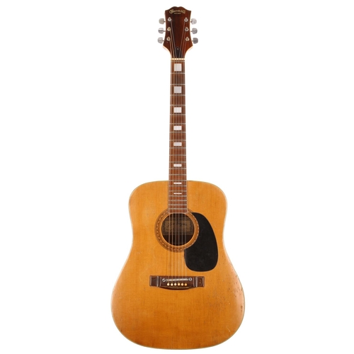 849 - 1980s Kiso Suzuki WE150 acoustic guitar, made in Japan; Back and sides: rosewood, buckle scratches a... 