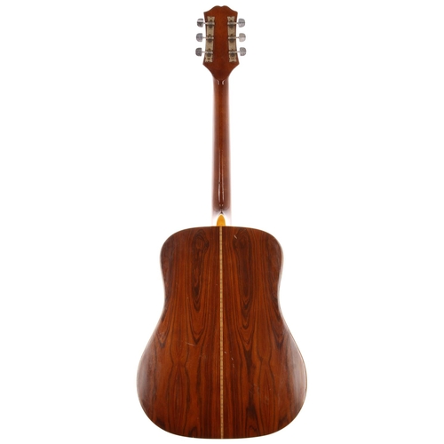 849 - 1980s Kiso Suzuki WE150 acoustic guitar, made in Japan; Back and sides: rosewood, buckle scratches a... 