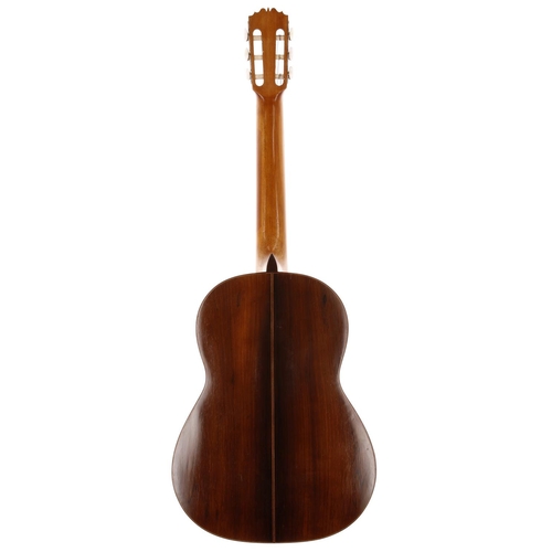 3255 - 1960s Anselmo Solar Gonzalez classical guitar, made in Spain; Back and sides: Brazilian rosewood, a ... 