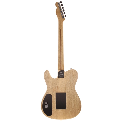 374 - 2019 Fender American Acoustasonic Telecaster Cocobolo electric guitar, made in USA; Body: natural co... 