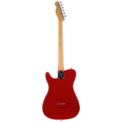 377 - 1981 Fender Bullet Deluxe electric guitar, made in USA; Body: red finish, surface scratches and ding... 