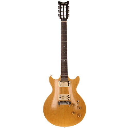 694 - Kawai KS-11XL electric guitar, made in Japan, circa 1980; Body: natural finish, vacant holes to top ... 