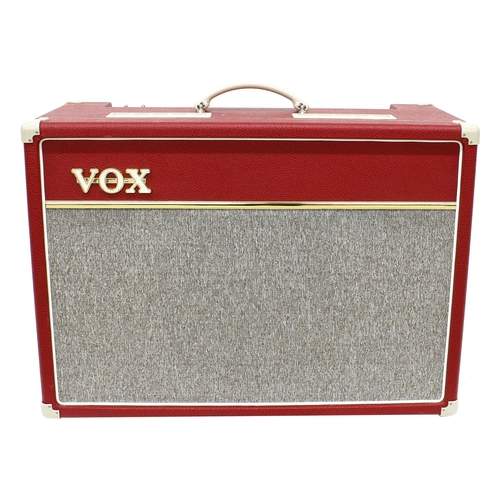 1022 - 2014 Vox AC15C1 Limited Edition guitar amplifier, red tolex*Please note: Gardiner Houlgate do not gu... 