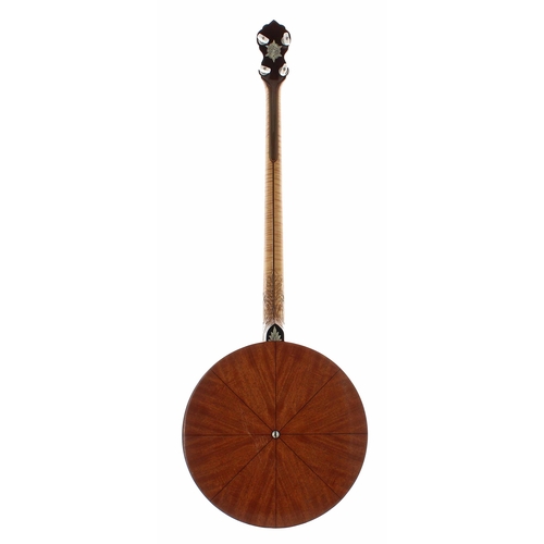 1504 - Vega four string banjo stamped on the perch pole Made by the Vega Company Boston, Mass U.S.A no. 9, ... 