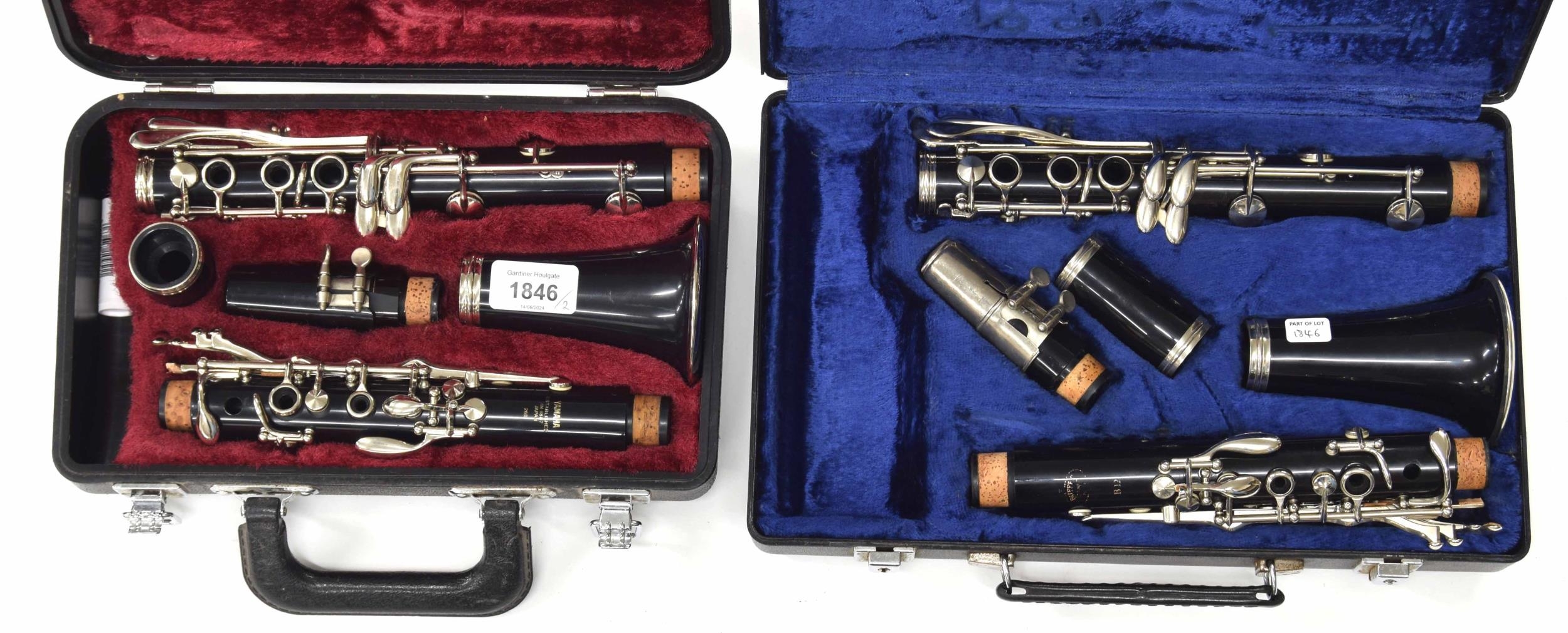 Yamaha 26II ser. no. 055205; also a Buffet B12 both cased (2)