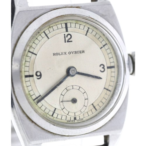 457 - Rolex Oyster mid-size stainless steel gentleman's wristwatch, reference no. 2574, case no. 2343xx, c... 